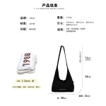 2026秋季新款韩系休闲慵懒帆布包单肩包潮牌无性别风大容量托特包